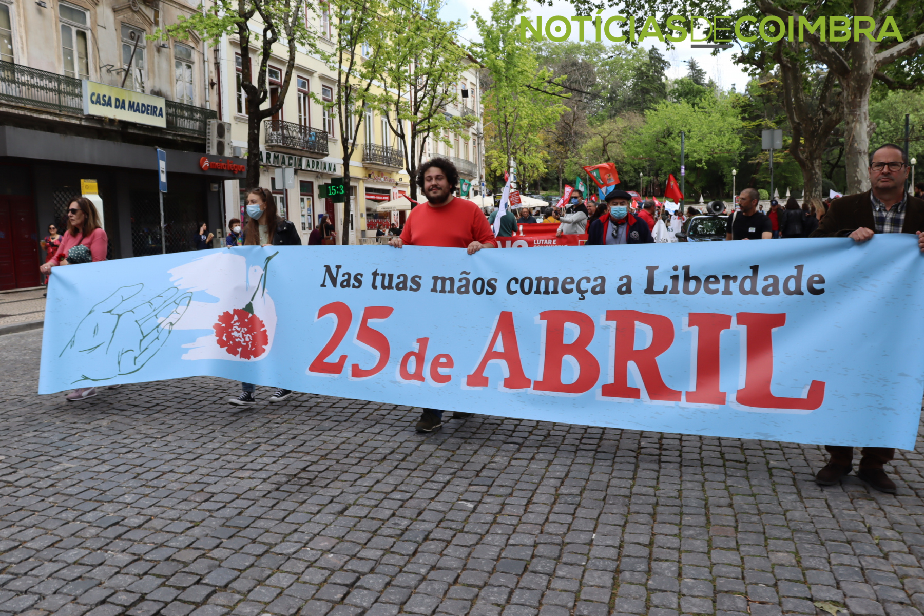 Manifestação do 25 de Abril em Coimbra