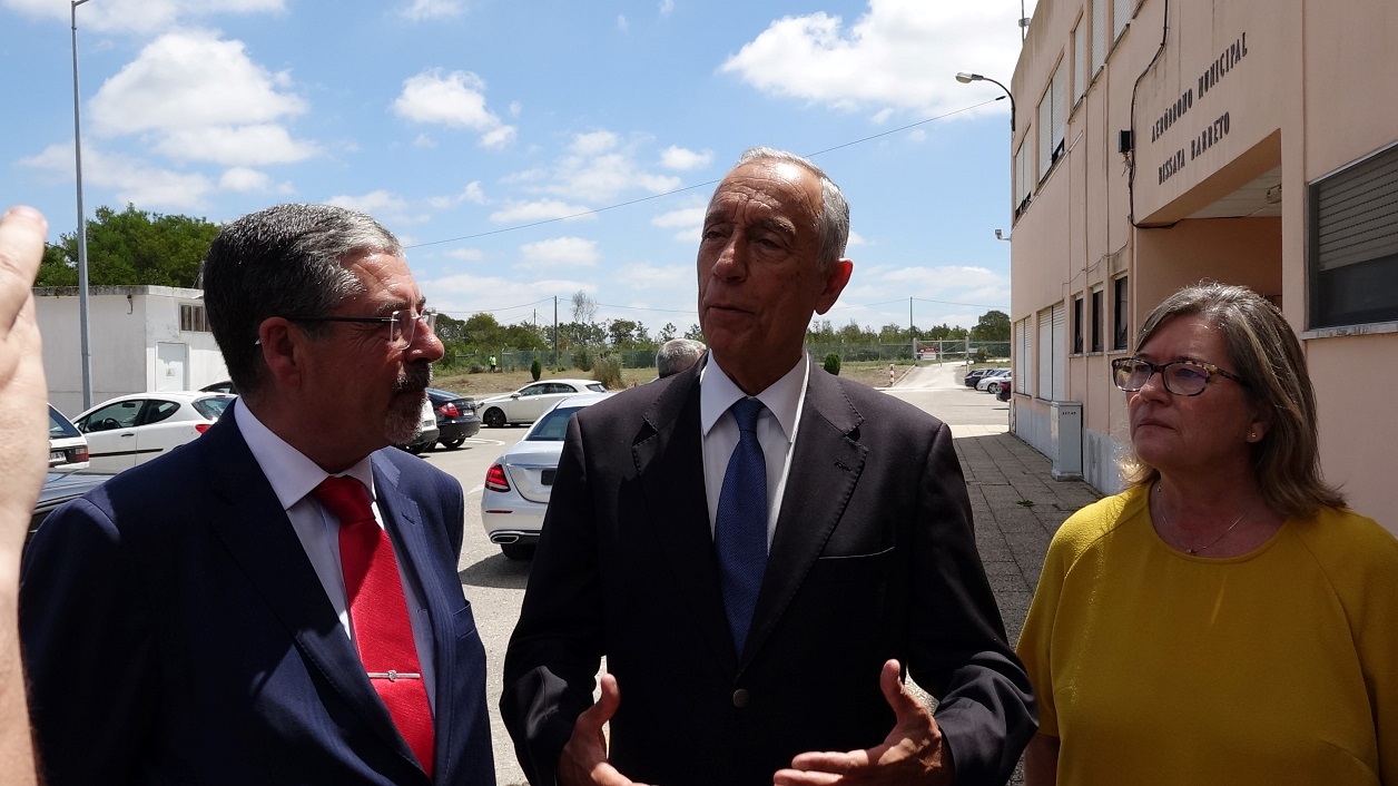 Marcelo Rebelo de Sousa foi recebido por Marta Brinca e Manuel Machado