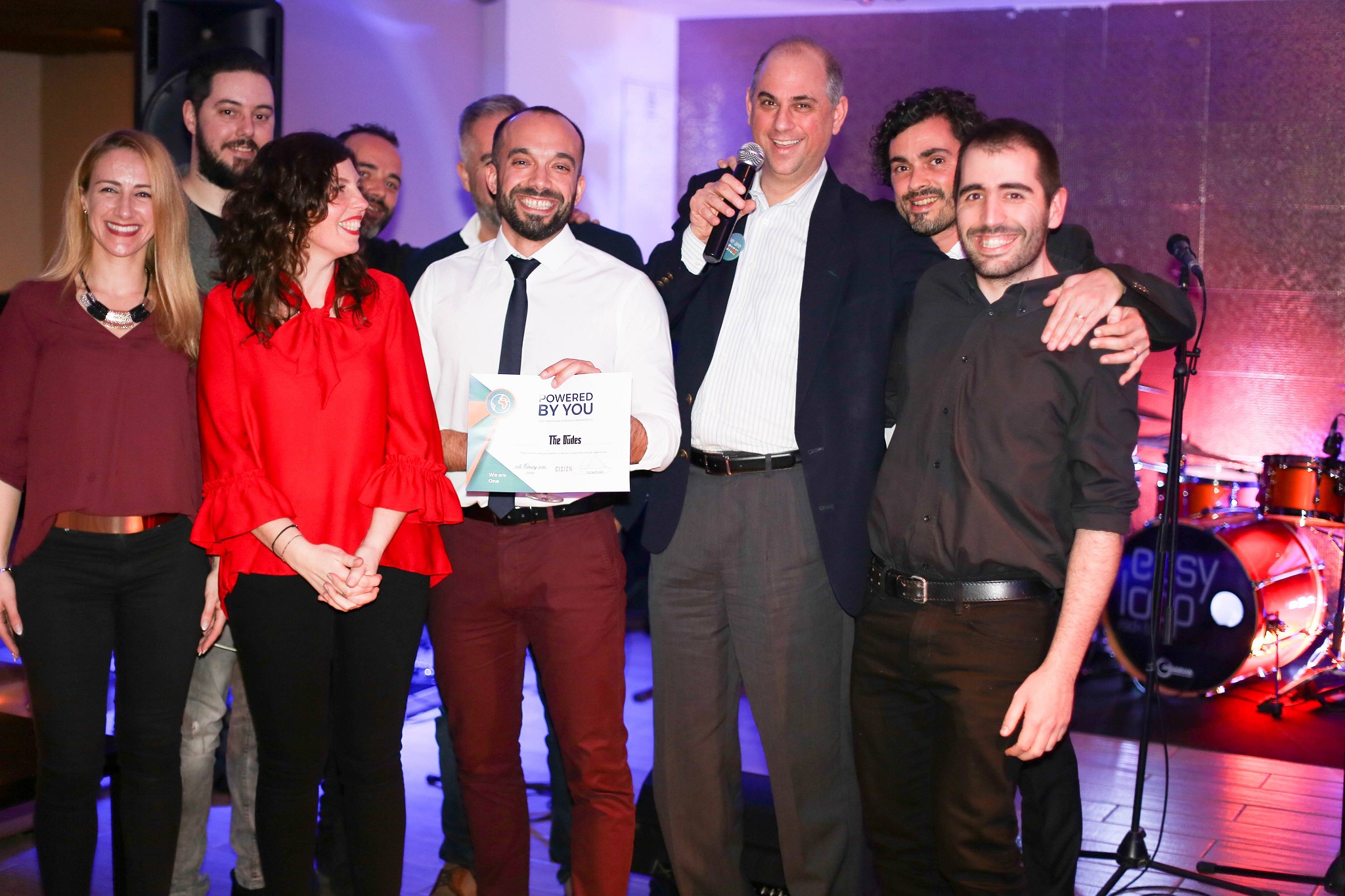 Abe Smith e The Dudes, uns dos premiados da noite