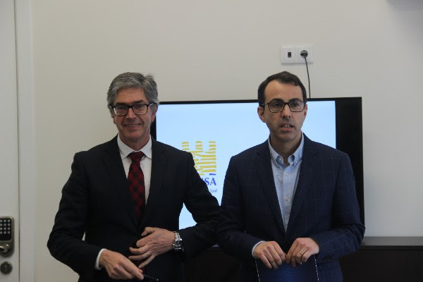 Pedro Machado (TCP) e Luís Antunes (CM Lousã) Pedro Machado (TCP) e Luís Antunes (CM Lousã)