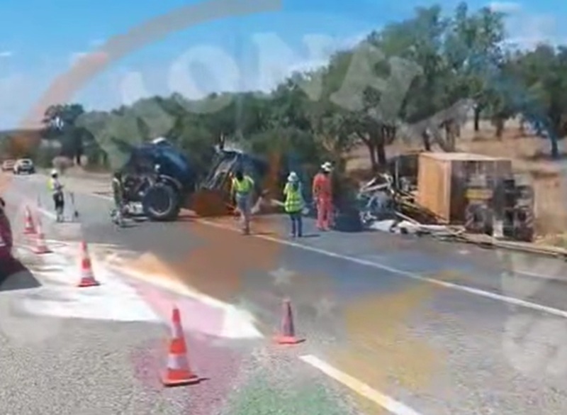 Acidente aparatoso na A6 provoca um morto: 8 horas depois a circulação foi retomada